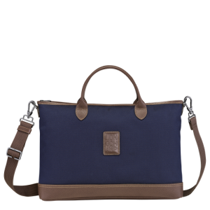 Aktovky Longchamp Boxford S Platene Panske Modre | UNAGQT104