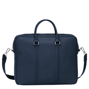 Aktovky Longchamp Le Foulonné M Kozene Panske Modre | EVDFHZ513
