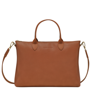 Aktovky Longchamp Le Foulonné S Kozene Damske Hnede | DTSAPJ860