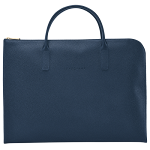 Aktovky Longchamp Le Foulonné S Kozene Damske Modre | QKFZPD820