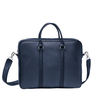 Aktovky Longchamp Le Foulonné S Kozene Panske Modre | TLWDIC682