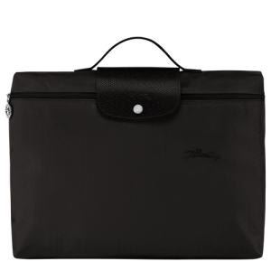 Aktovky Longchamp Le Pliage Green Platene, Recycled canvas Panske Čierne | ZBOUPX849