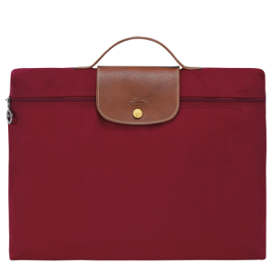 Aktovky Longchamp Le Pliage Original S Platene, Recycled canvas Damske Červené | TLFXBP385