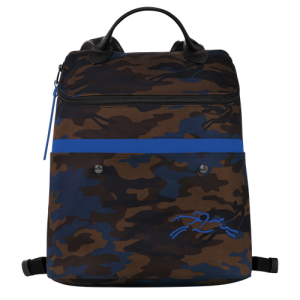 Batohy Longchamp Gabin Platene Damske Modre | KPNRMY150