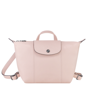 Batohy Longchamp Le Pliage Cuir Kozene Damske Ruzove | EJXZST765