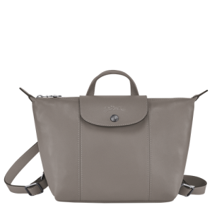 Batohy Longchamp Le Pliage Cuir Kozene Damske Siva | XOCFMV567