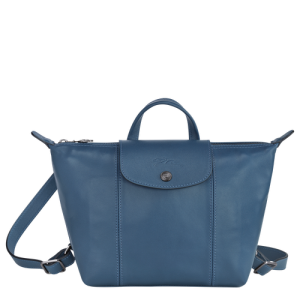Batohy Longchamp Le Pliage Cuir Kozene Damske Modre | YCOQJM481