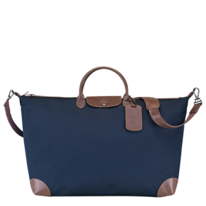 Cestovné Tašky Longchamp Boxford XL Platene Panske Modre | UIYGOH931