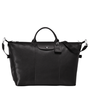 Cestovné Tašky Longchamp Le Foulonné XL Kozene Panske Čierne | MOZXRE491