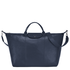 Cestovné Tašky Longchamp Le Pliage Cuir L Kozene Damske Modre | FJWOHB876