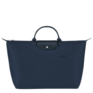 Cestovné Tašky Longchamp Le Pliage Green L Platene, Recycled canvas Damske Modre | RFOKTZ537