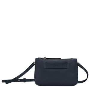 Crossbody Kabelka Longchamp 3D Kozene Damske Modre | JVXIST803