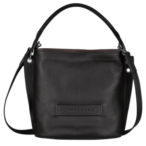 Crossbody Kabelka Longchamp 3D Kozene Damske Čierne | LCOGMD372