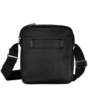 Crossbody Kabelka Longchamp 3D S Kozene Panske Čierne | JOFEGV596