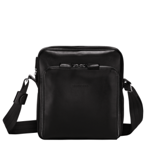 Crossbody Kabelka Longchamp Baxi M Kozene Panske Čierne | EUDQVI403