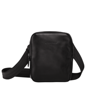 Crossbody Kabelka Longchamp Baxi S Kozene Panske Čierne | PZECMI673