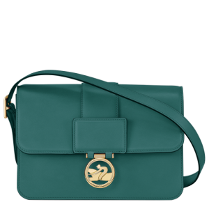 Crossbody Kabelka Longchamp Box-Trot M Kozene Damske Zelene | SAZFEJ397
