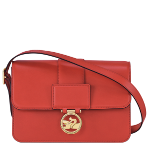 Crossbody Kabelka Longchamp Box-Trot M Kozene Damske Oranžové | UPZNMK136