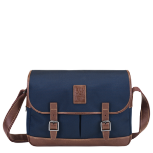 Crossbody Kabelka Longchamp Boxford Platene Panske Modre | PYOAVZ635