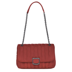 Crossbody Kabelka Longchamp Brioche M Kozene Damske Červené | CQBYAX327