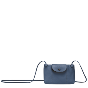 Crossbody Kabelka Longchamp Le Pliage Cuir Kozene Damske Modre | CWINBQ835