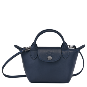 Crossbody Kabelka Longchamp Le Pliage Cuir Kozene Damske Modre | IGEUBT937