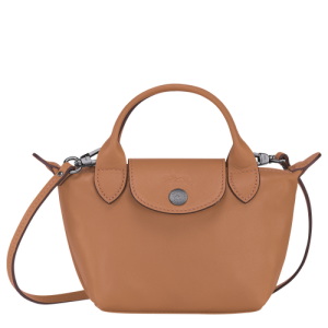 Crossbody Kabelka Longchamp Le Pliage Cuir Kozene Damske Béžové | RGYIWA197