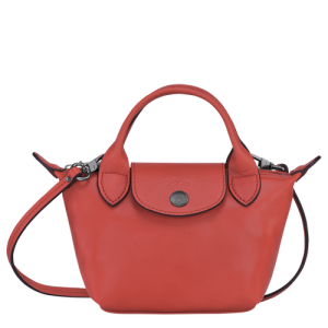 Crossbody Kabelka Longchamp Le Pliage Cuir Kozene Damske Oranžové | UETIZY705