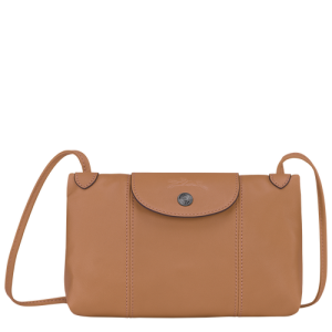 Crossbody Kabelka Longchamp Le Pliage Cuir Kozene Damske Béžové | UGTZSC195