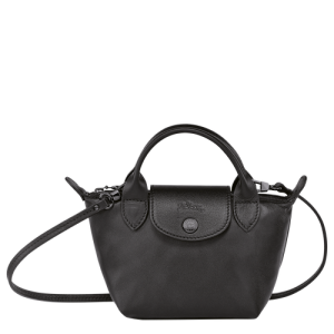 Crossbody Kabelka Longchamp Le Pliage Cuir Kozene Damske Čierne | WNYTLA851