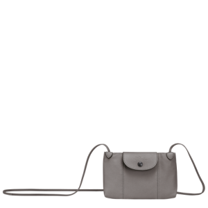 Crossbody Kabelka Longchamp Le Pliage Cuir Kozene Damske Siva | XKVNCR081