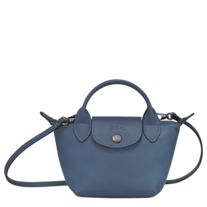 Crossbody Kabelka Longchamp Le Pliage Cuir Kozene Damske Modre | XYTJPN230