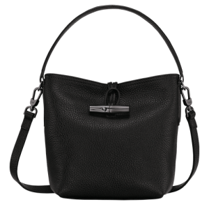 Crossbody Kabelka Longchamp Roseau Essential S Kozene Damske Čierne | XJFAPZ420