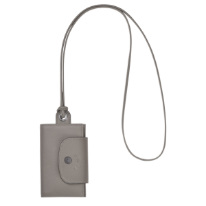 Držiteľ Karty Longchamp Le Pliage Cuir Kozene with necklace Damske Siva | TCKHUV052