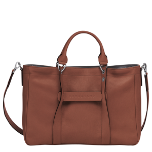 Kabelky Longchamp 3D M Kozene Damske Hnede | EGQSHI849