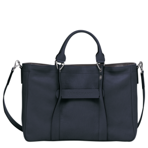 Kabelky Longchamp 3D M Kozene Damske Modre | XQVPGR965