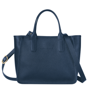 Kabelky Longchamp Le Foulonné Kozene Damske Modre | DAXGHK487