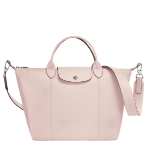 Kabelky Longchamp Le Pliage Cuir M Kozene Damske Ruzove | FIPWDL912