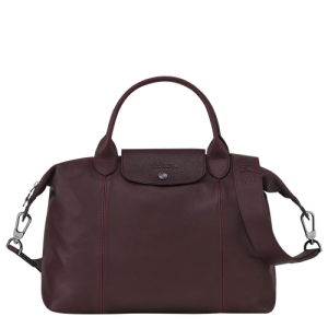 Kabelky Longchamp Le Pliage Cuir M Kozene Panske Červené | RZMLIJ253