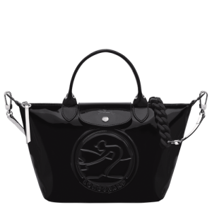 Kabelky Longchamp Le Pliage Cuir S Kozene Damske Čierne | EBGXFL804