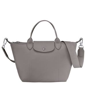 Kabelky Longchamp Le Pliage Cuir S Kozene Damske Siva | VJWBCF471