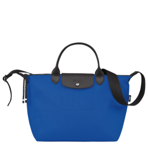 Kabelky Longchamp Le Pliage Energy M Platene, Recycled canvas Panske Modre | BPXDES438