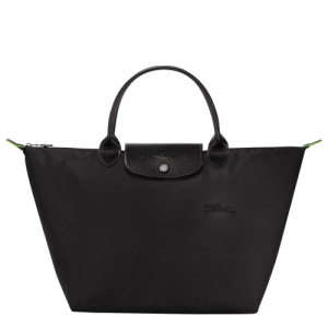 Kabelky Longchamp Le Pliage Green M Platene, Recycled canvas Damske Čierne | EIMXGF782