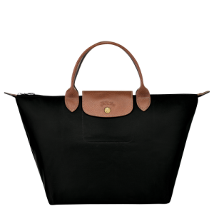 Kabelky Longchamp Le Pliage Original M Platene, Recycled canvas Damske Čierne | JLUOHV851