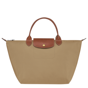 Kabelky Longchamp Le Pliage Original M Platene, Recycled canvas Damske Béžové | UVDMLE631