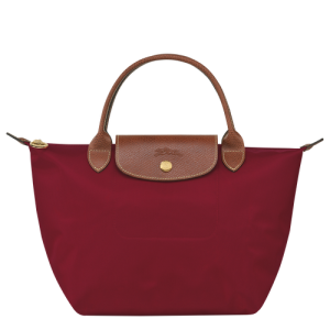 Kabelky Longchamp Le Pliage Original S Platene, Recycled canvas Damske Červené | NUBRZW693