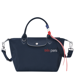 Kabelky Longchamp Le Pliage Très Paris S Platene, Recycled canvas Damske Modre | CEJIFG217