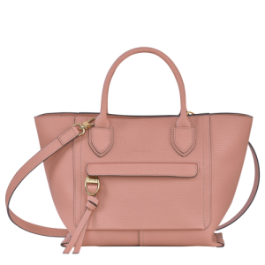 Kabelky Longchamp Mailbox M Kozene Damske Ruzove | NPTUGO287