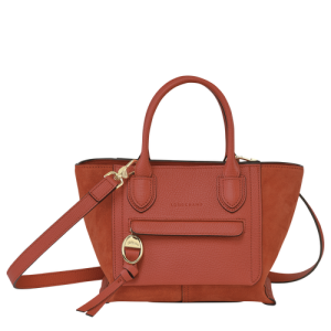Kabelky Longchamp Mailbox S Kozene Damske Oranžové | XJVCSB130