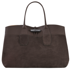 Kabelky Longchamp Roseau L Kozene Damske Hnede | UETMCG928